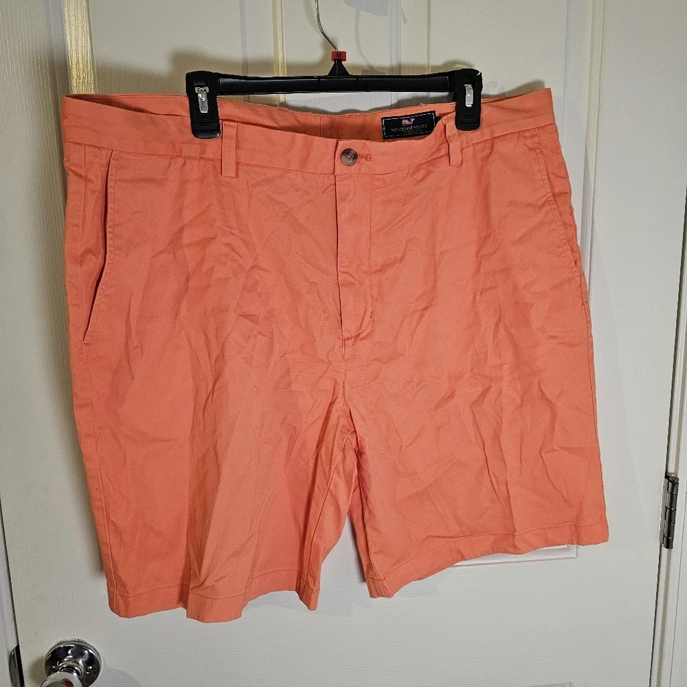 Vineyard Vines Mens Orange Golf Beach Shorts Size 40